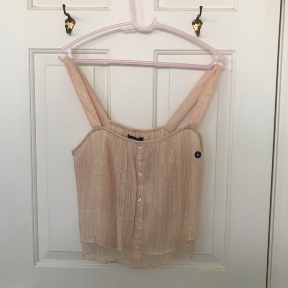 Abercrombie & Fitch Tops - Abercrombie & Fitch Shimmery Crop Tank (S)